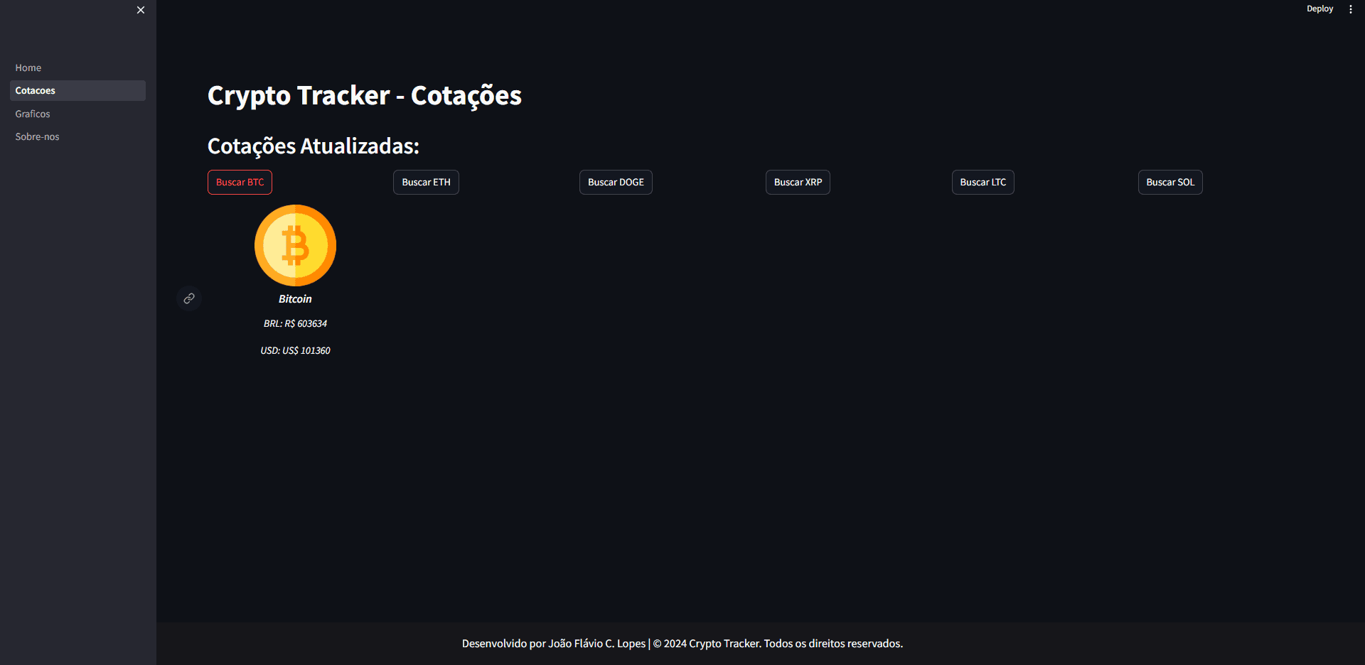 CryptoTracker - imagem 2